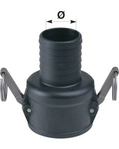 Acople Rapido "C" Hembra para Manguera 3/4"