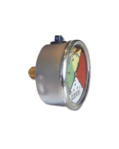 Manometro Glicerina Inox 60 Bar Dia. 63mm Conex. Post 1/4" bsp IMPAC