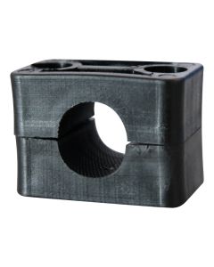 Abrazadera Brida Soporte Asiento Plastico para Tubo Inox 20mm